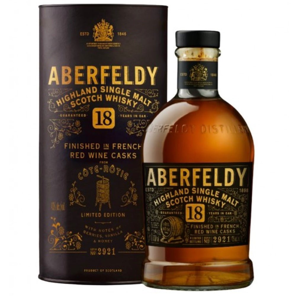 Aberfeldy Limited Release 18 Year Single Malt Scotch Whisky - Whiskey Mix
