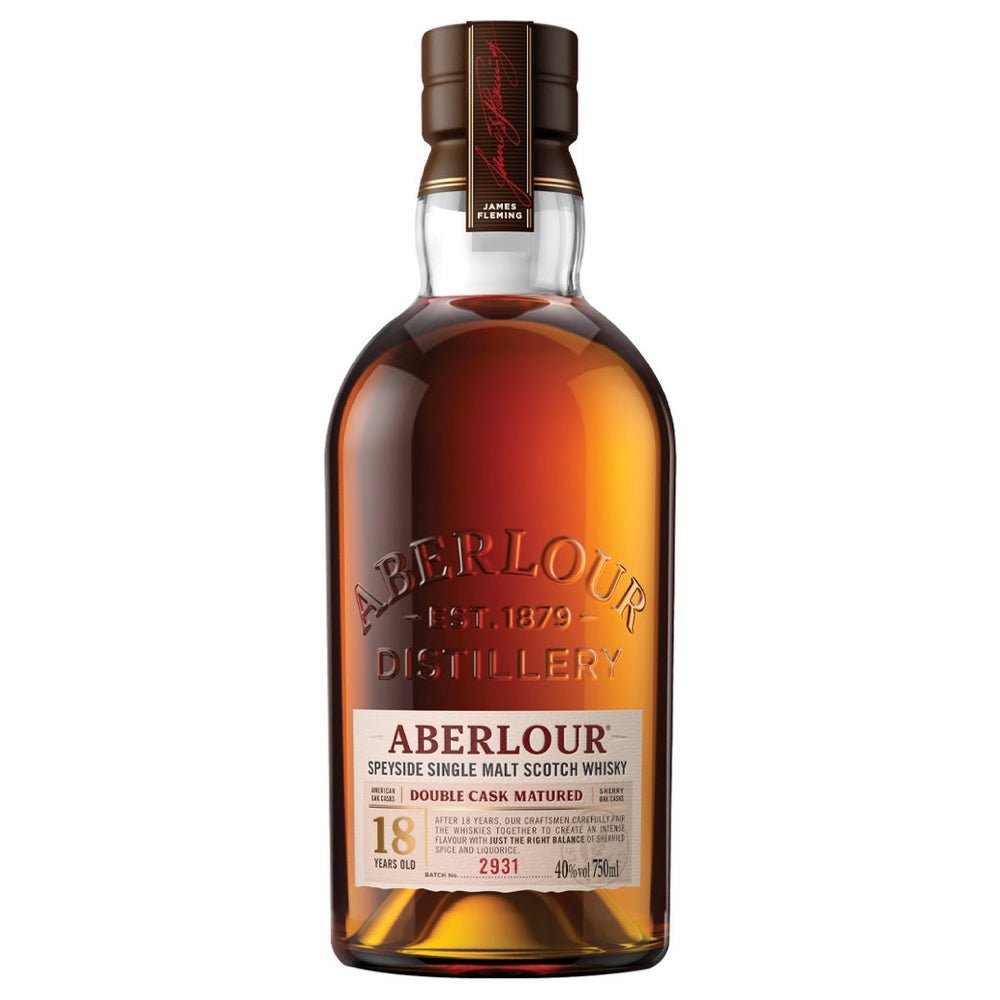 Aberlour 18 Year Old Speyside Single Malt Scotch Whiskey - Whiskey Mix
