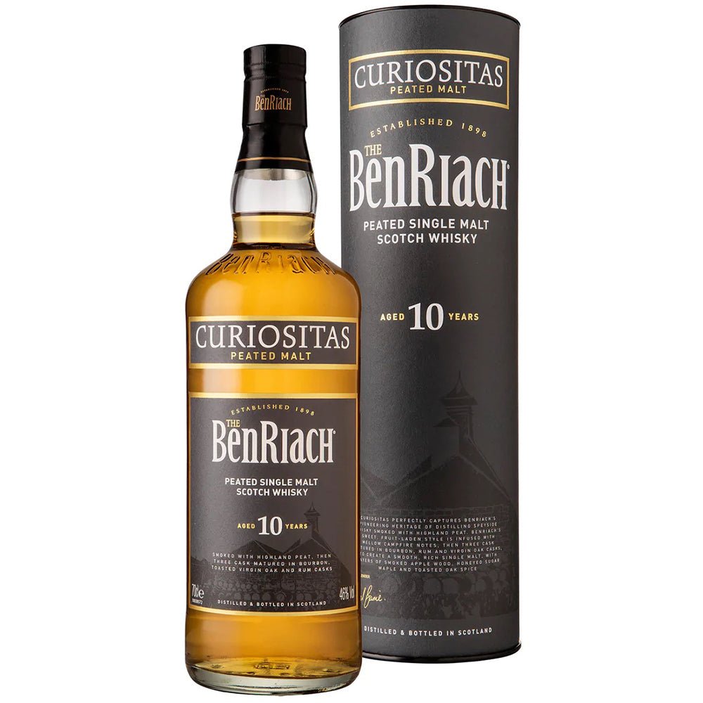 Benriach Curiositas Peated 10 Year Single Malt Scotch Whiskey - Whiskey Mix
