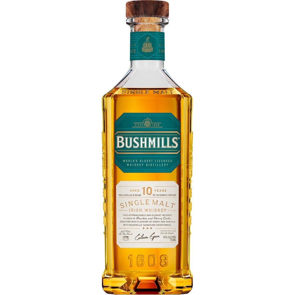 Bushmills 10 Year Old Single Malt Irish Whiskey - Whiskey Mix