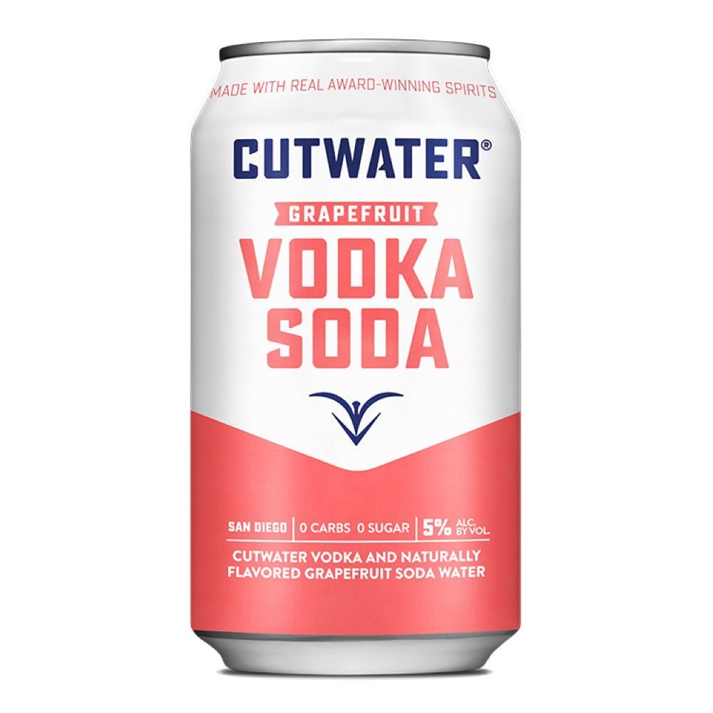 Cutwater Grapefruit Vodka Soda Cocktail 4pk - Whiskey Mix