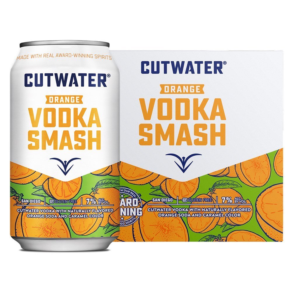 Cutwater Orange Vodka Smash Cocktail 4pk - Whiskey Mix