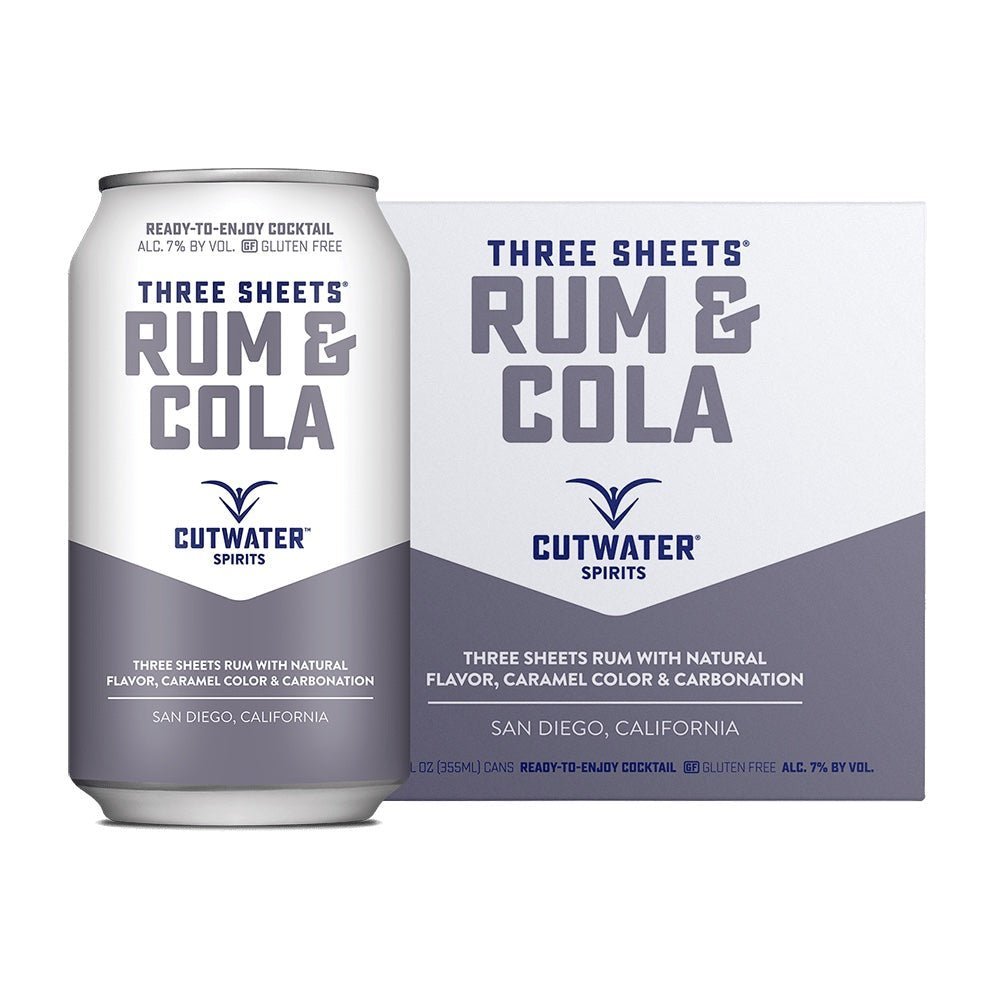 Cutwater Rum & Cola Cocktail 4pk - Whiskey Mix