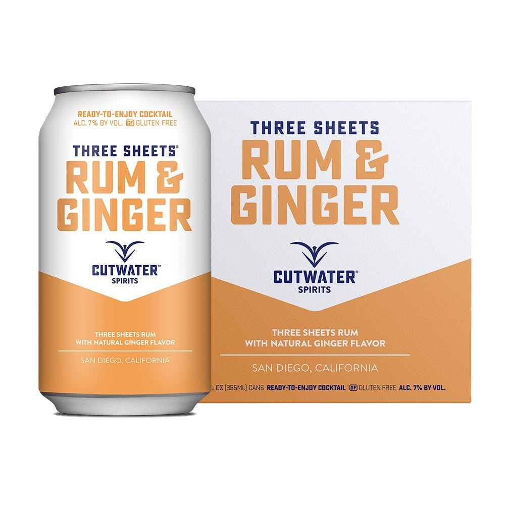 Cutwater Rum & Ginger Cocktail 4pk - Whiskey Mix