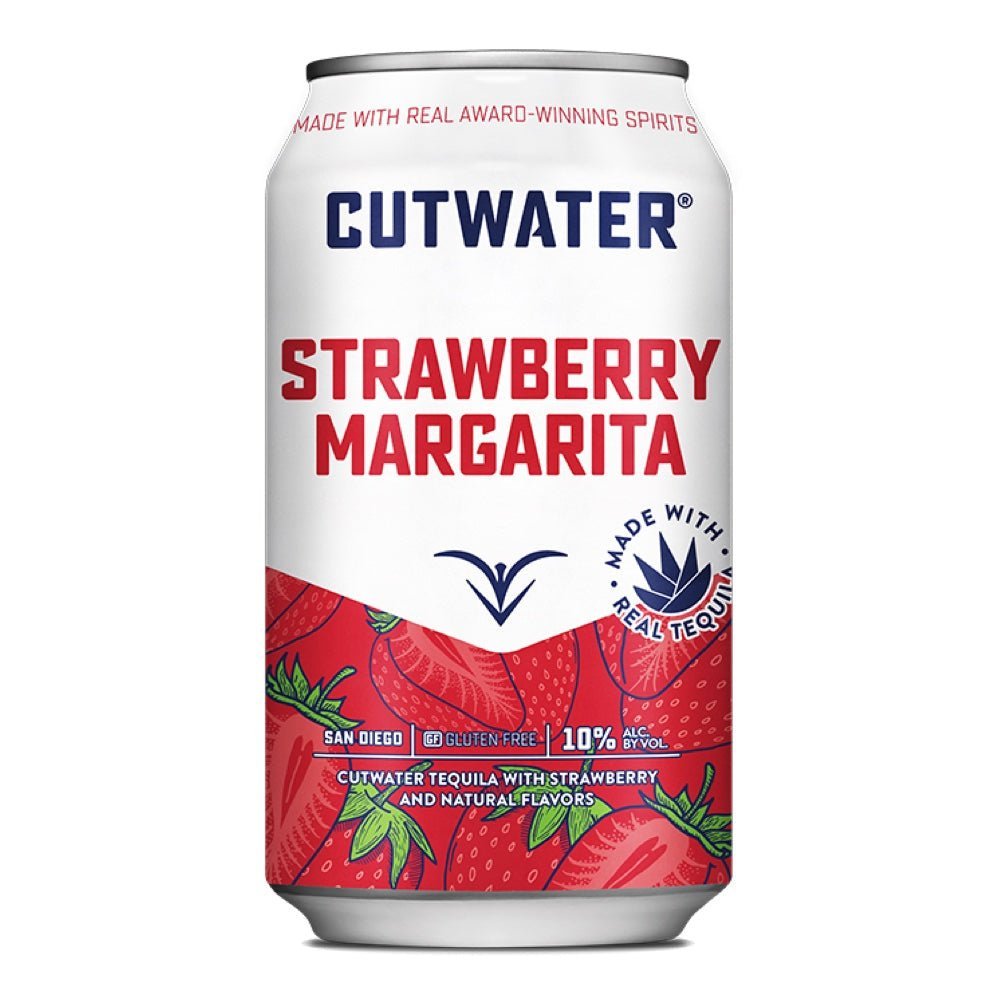 Cutwater Strawberry Margarita Cocktail 4pk - Whiskey Mix