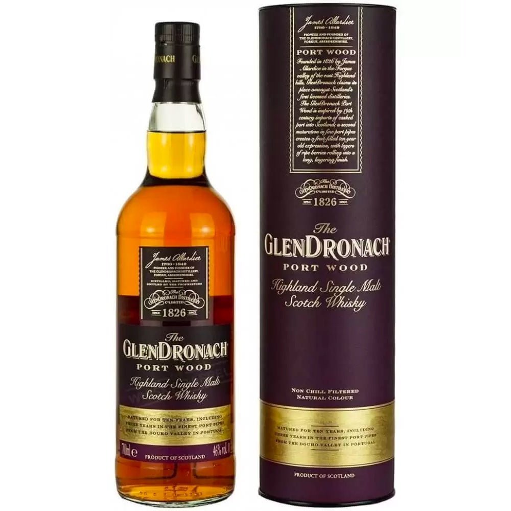 Glendronach Portwood Finish Single Malt Scotch Whiskey - Whiskey Mix