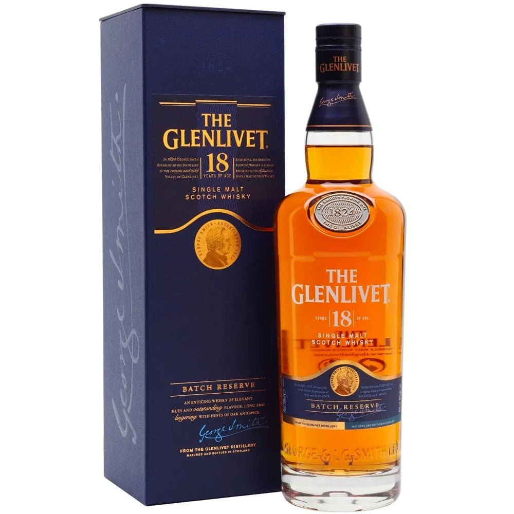 Glenlivet 18 Year Old Single Malt Scotch Whiskey - Whiskey Mix
