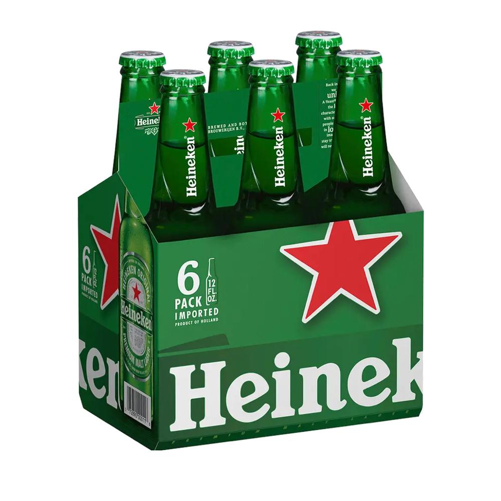 Heineken 6pk 12oz Btl 5.0% ABV