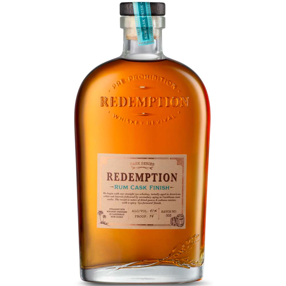 Redemption Rum Cask Finish Straight Rye Whiskey - Whiskey Mix