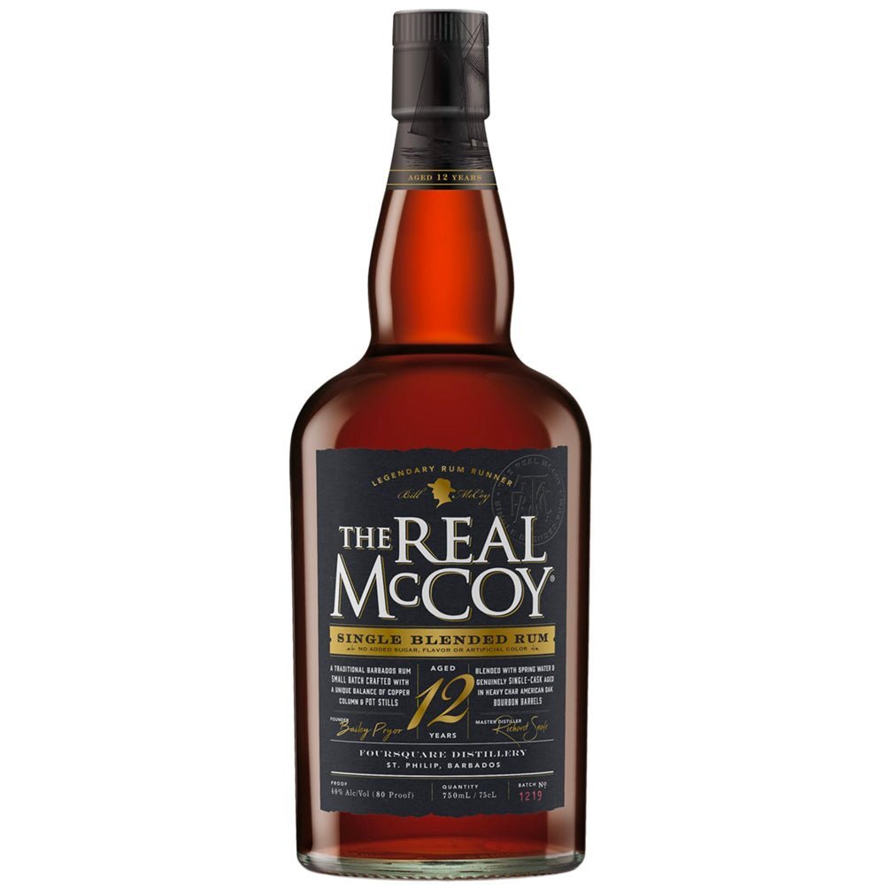 The Real McCoy Aged 12 Years Single Blended Rum - Whiskey Mix