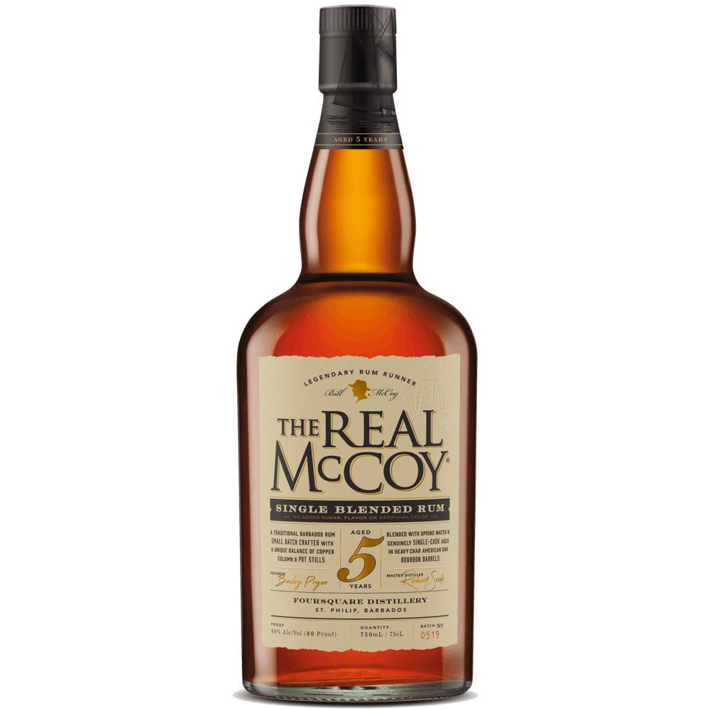 The Real McCoy Aged 5 Years Single Blended Rum - Whiskey Mix
